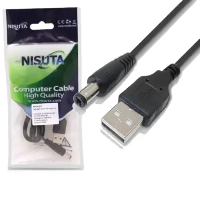 Detalles accesorios de Cable Usb A Macho / Plug Dc 5,5 X 2,5Mm Largo 1 M