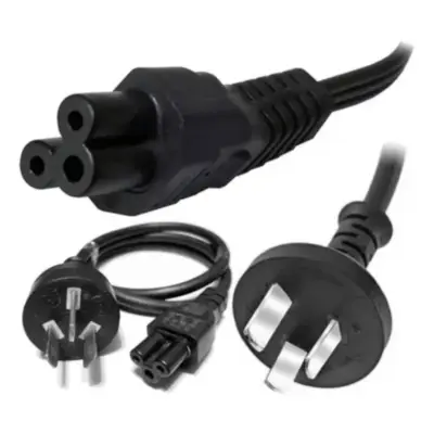 Detalles accesorios de Cable Poder Alimentacion 220V Trebol Para Notebook 1,45 Mts