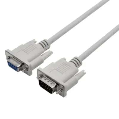 Vista lateral de Cable Db9 Serie Macho - Hembra 2 Mts