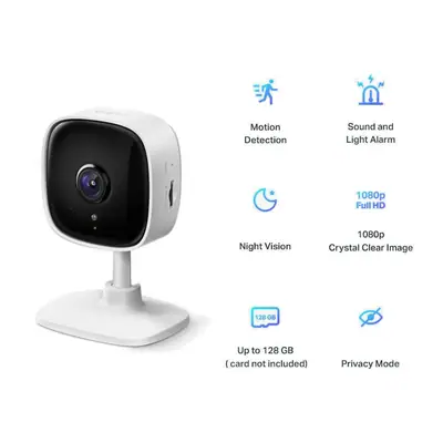 Vista lateral de Camara Seguridad Ip Wifi Cloud Tp-Link Tapo C100