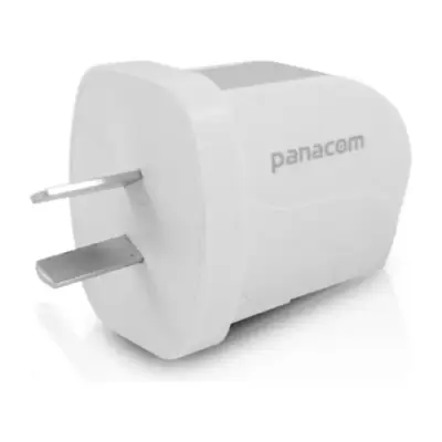Vista lateral de Cargador 10 W Usb-A 2A Sin Cable Panacom UC2852