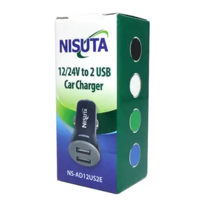 Detalles accesorios de Cargador Para Auto 12/24V Usb 5V 2,1A 2 Salid Blanco