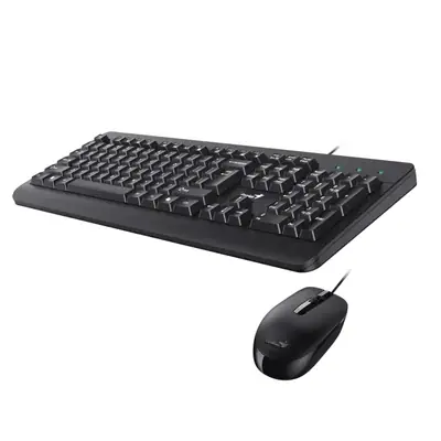 Teclado + Mouse Usb Genius Km-160 Espanol Negro