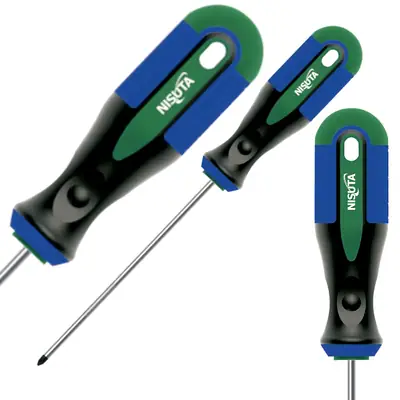 Detalles accesorios de Destornillador Phillips Ph0 100Mm Largo Nisuta