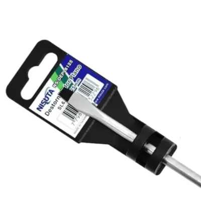 Detalles accesorios de Destornillador Plano Sl 6X125Mm Marca Nisuta Nsdepl6125