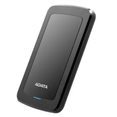 Vista lateral de Disco Rigido Portatil 2Tb Adata AHV300 USB 3.2 Negro
