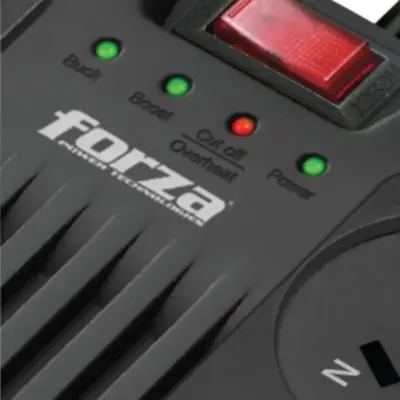 Detalles accesorios de Estabilizador De Tension 2200 Va 1100W Forza Fvr-2202A