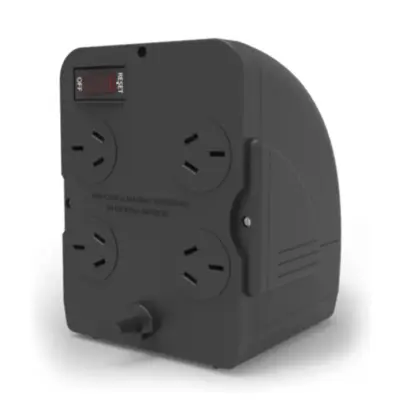 Detalles accesorios de Estabilizador De Tension 1000 VA Pico Microvolt H