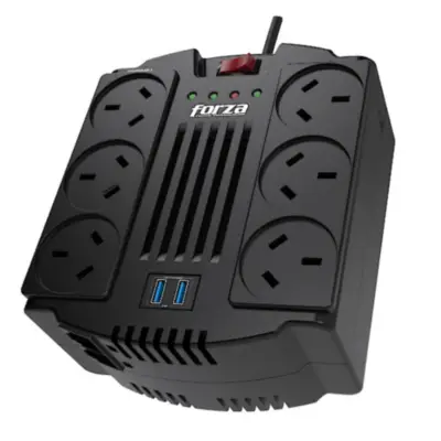 Estabilizador De Tension 1200 Va 600W Forza Fvr-1202USB-A