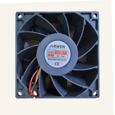 Vista lateral de Fan 92Mm 3Pin 38Mm Espesor 3800Rpm Ruleman Arwen