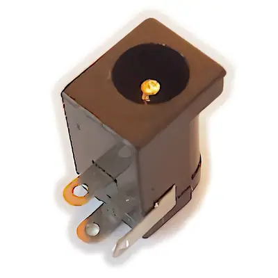 Ficha Dc Hueco 5,5 X 2,5 Mm Jack Hembra Chasis Plastico