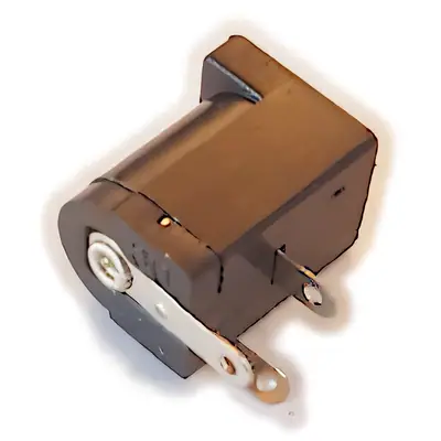 Vista lateral de Ficha Dc Hueco 5,5 X 2,5 Mm Jack Hembra Chasis Plastico