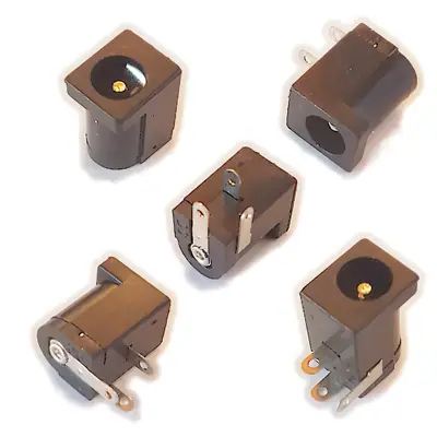 Detalles accesorios de Ficha Dc Hueco 5,5 X 2,5 Mm Jack Hembra Chasis Plastico