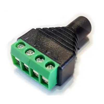 Conector Ficha Miniplug 3,5 4 Polos Jack Hembra A Bornera