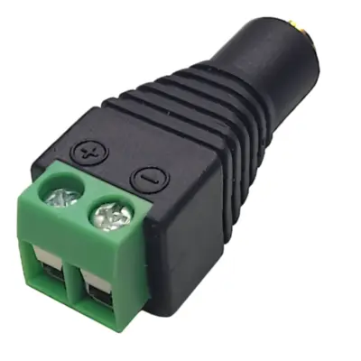 Vista lateral de Conector Ficha Miniplug 3,5 Jack Hembra Mono A Bornera