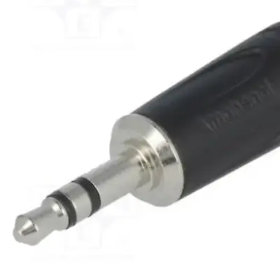 Detalles accesorios de Conector Ficha Miniplug 3,5 Macho Estereo Amphenol Metal Negro
