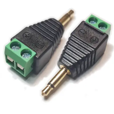 Detalles accesorios de Conector Ficha Miniplug 3,5 Macho Mono A Bornera