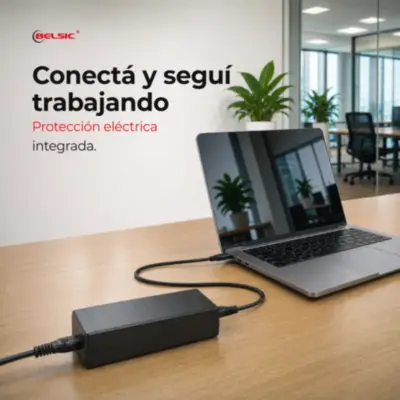 Detalles accesorios de Fuente 19,5 V 7,7 A Belsic 24268 Cargador P/Notebook Ficha 4,5 X 2,7 Mm C/Pin Interior (H)