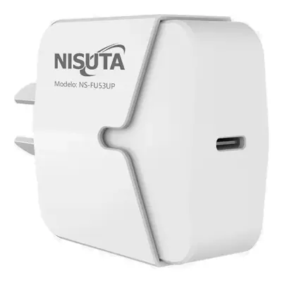 Cargador 20W Usb-C Carga Rapida Pd Nisuta NSFU53UP Sin Cable