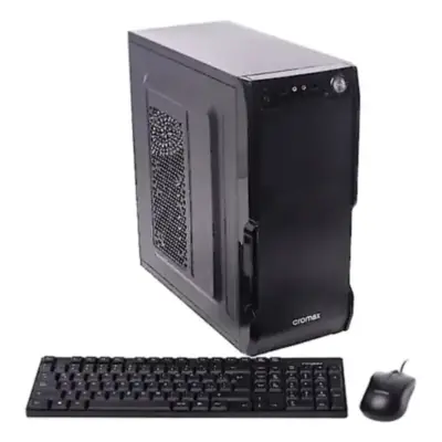 Detalles accesorios de Gabinete Cromax Tecl Mou 2801 Mid Tower Fuente 600W Negro