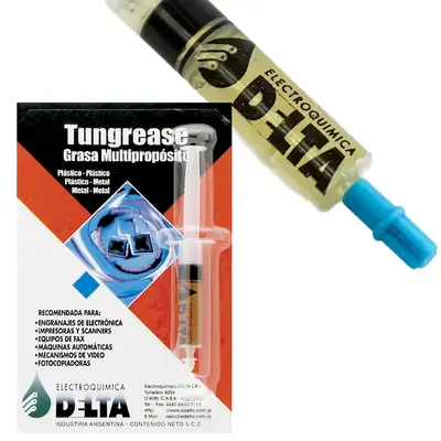 Detalles accesorios de Grasa Lubricante Para Mecanismos Plasticos y Metalicos Jeringa 5Cc