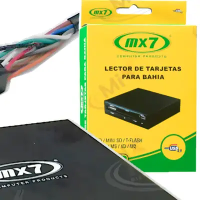 Vista lateral de Lector De Tarjetas Interno Para Bahia 3,5 Pulg Negro