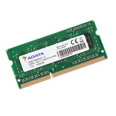 Vista lateral de Memoria Sodimm Ddr3 4Gb Ddr3-L 1600Mhz Adata Adds1600W4G11