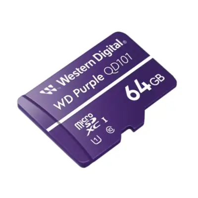 Memoria MicroSD 64Gb WD Purple Especial Videovigilancia
