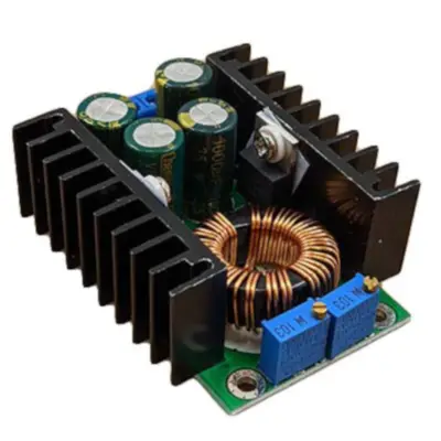 Vista lateral de Modulo Placa Dc-Dc Step-Down De 5/40V A 1,25/35V 8A Max Xl4016 300W Pldc240