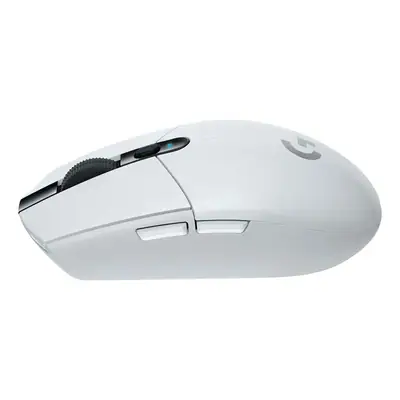 Vista lateral de Mouse Logitech G305 Lightspeed Bluetooth Gamer 1200Dpi Blanco