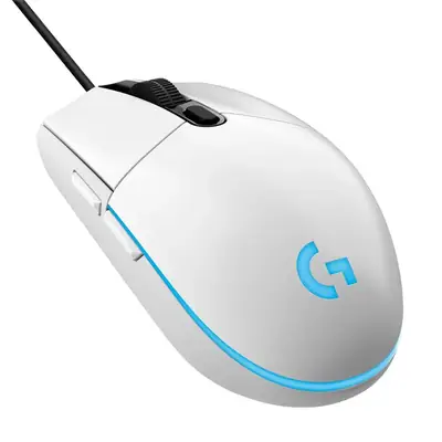Mouse Logitech G203 Rgb Lightsync 6 Botones 8000Dpi Blanco