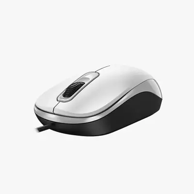 Vista lateral de Mouse Genius Dx-110 Usb 1000 Dpi Blanco