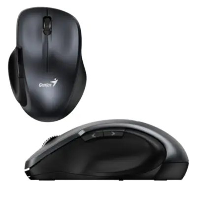 Detalles accesorios de Mouse Inalambrico Genius Ergo 8200S Gris Acero 5 Botones
