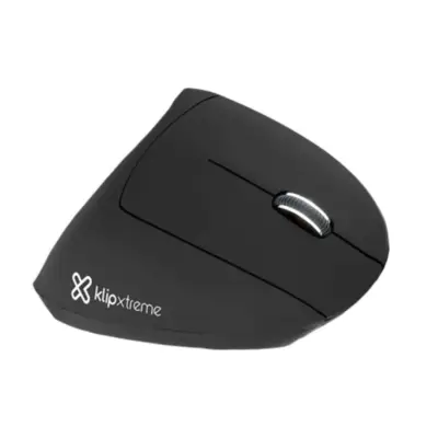 Vista lateral de Mouse Inalambrico Vertical Klip Xtreme Recargable KMW-850