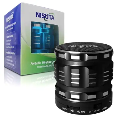 Vista lateral de Parlante Bluetooth 3 W Nisuta Nspa32B Negro