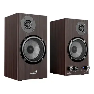 Vista lateral de Parlantes 220V Genius Sp-Hf520Bt Bt5.3 Marron 20W