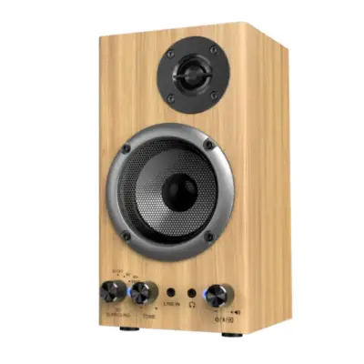 Detalles accesorios de Parlantes 220V Genius Sp-Hf520Bt Bt5.3 Madera 20W