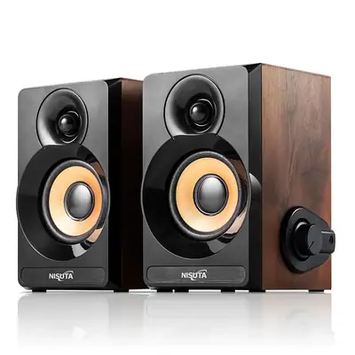 Parlantes Usb Nisuta Nspau63 Madera 6W