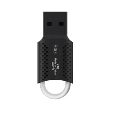 Vista lateral de Pendrive 64Gb Usb 2.0 Lexar Jumpdrive V40