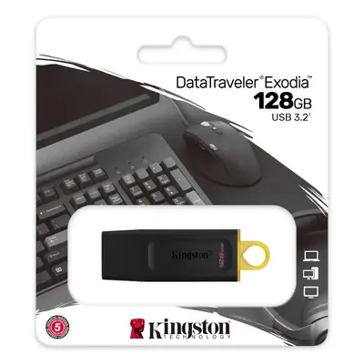 Detalles accesorios de Pendrive 128Gb Usb 3.2 Kingston Dtx Exodia Negro