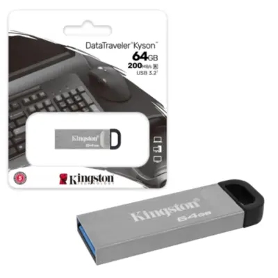 Detalles accesorios de Pendrive 64Gb Usb 3.2 Kingston Kyson Dtkn