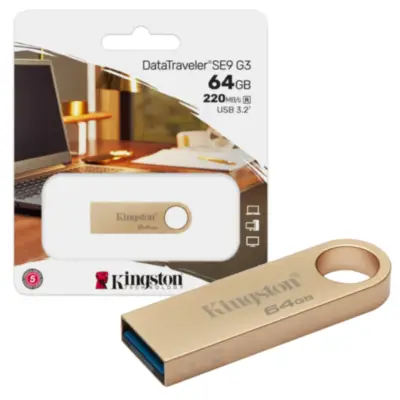 Detalles accesorios de Pendrive 64Gb Usb 3.2 Kingston Dtse9 G3 220Mb/S