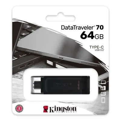 Detalles accesorios de Pendrive 64Gb Usb 3.2 Type C Kingston Data Traveller 70