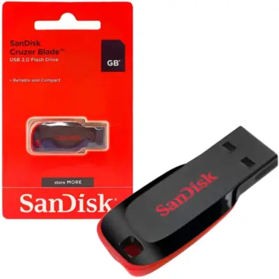 Detalles accesorios de Pendrive 64Gb Usb 2.0 Sandisk Cruzer Blade