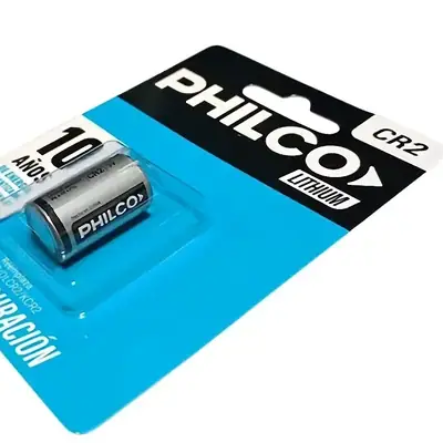 Detalles accesorios de Pila Cr2 Philco Litio 3V Blister X1