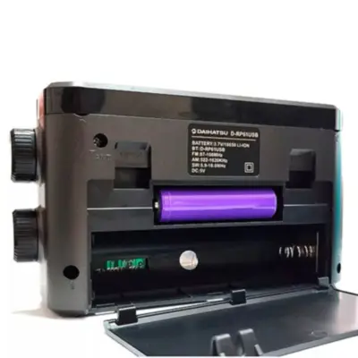 Detalles accesorios de Radio Am/Fm Daihatsu D-Rp61 Usb/Pila + Recargable Bluetooth Mp3