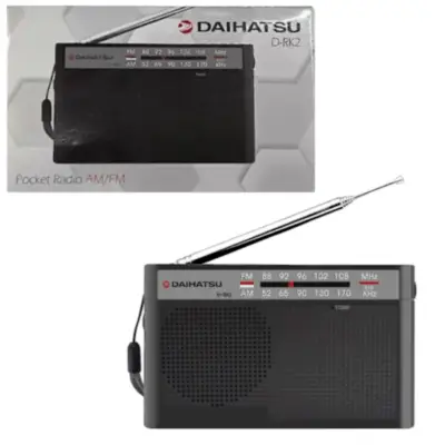 Detalles accesorios de Radio Portatil Am/Fm Daihatsu D-Rk2 2 Pilas Aa