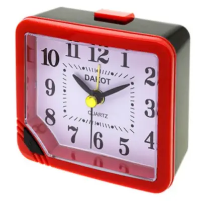 Reloj Despertador 4 agujas Dakot A11 Negro vivo Rojo