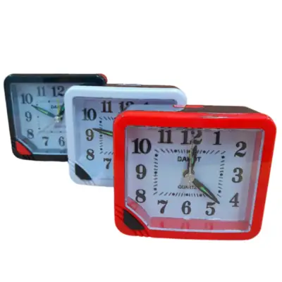 Detalles accesorios de Reloj Despertador 4 agujas Dakot A11 Negro vivo Rojo