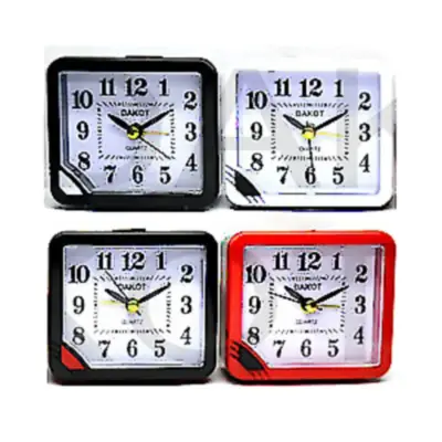 Detalles accesorios de Reloj Despertador 4 agujas Dakot A11 Rojo vivo Negro